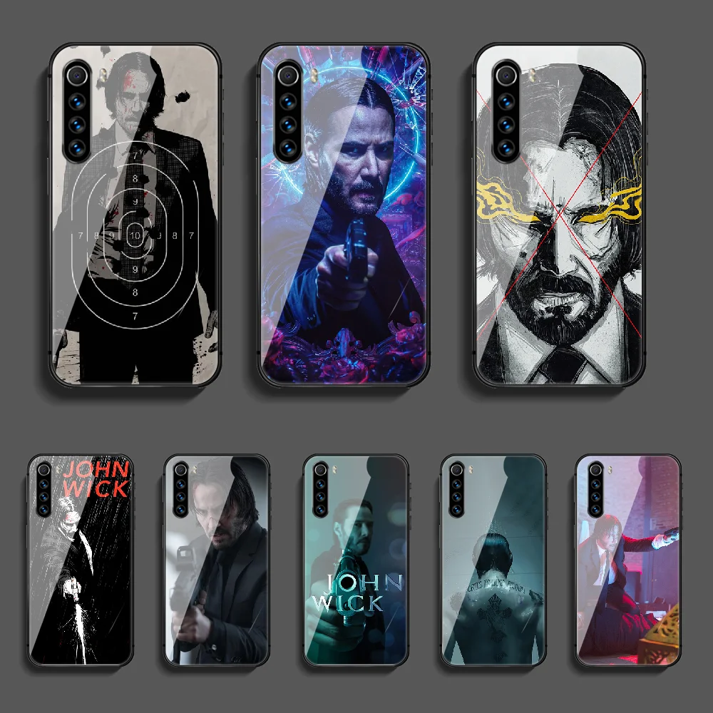 Джон фитиль из закаленного стекла для защиты телефона стекло чехол Xiaomi Redmi Note 7 7A 8