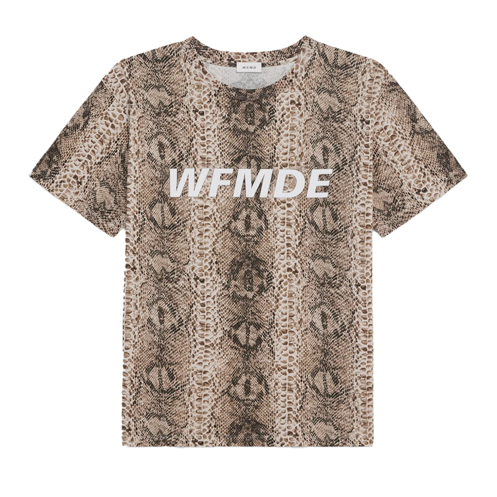 

WFMD 2022SS Mr Cotton Knit Loose T-shirt Brown / White #wfmr0086