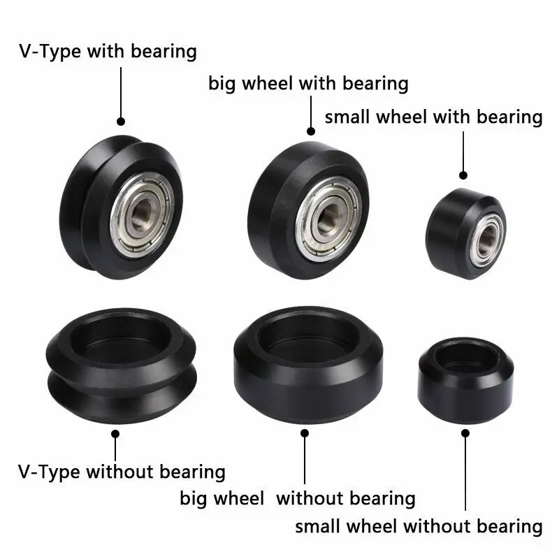 5 шт пластиковые колеса помпон с подшипниками маленькие модели пассивные круглые