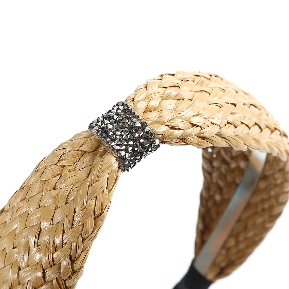 Женская Соломенная лента для волос molan обруч ручной работы на весну и лето