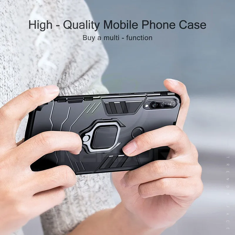 Amor Case For Huawei Honor 20s 6.15inch Metal Ring Holder PC Back Cover 20 s MAR-LX1H Phone Shell |