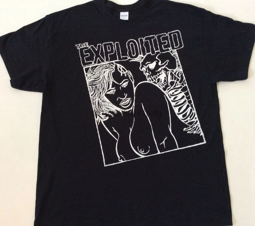 Футболка в стиле панк с изображением скелета сексуальная черная футболка для