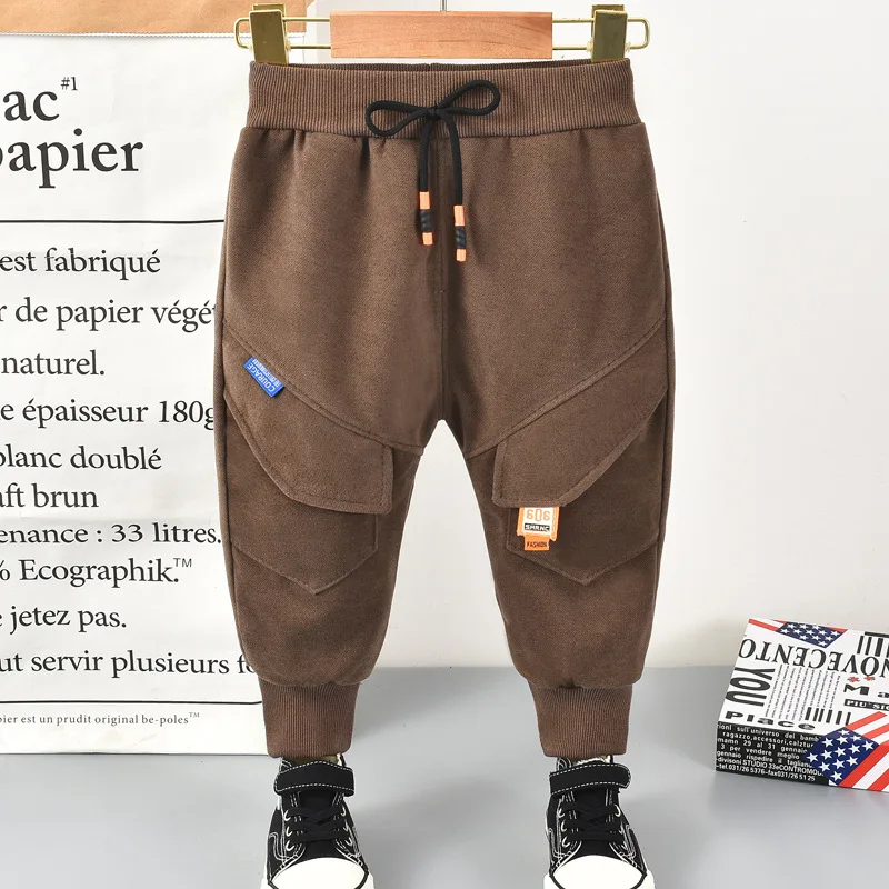 Штаны для мальчиков на весну детская одежда высокого качества штаны-шаровары