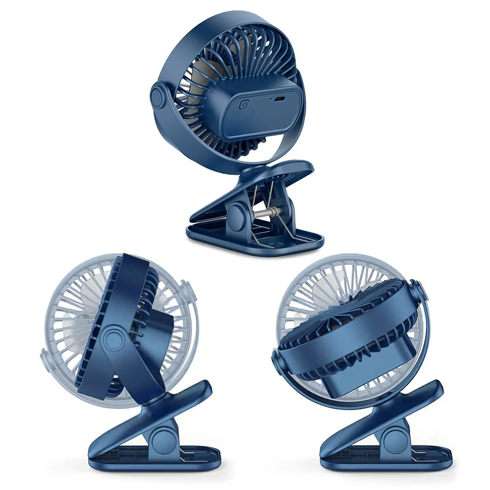 Портативный Настольный USB-вентилятор с клипсой перезаряжаемый настольный