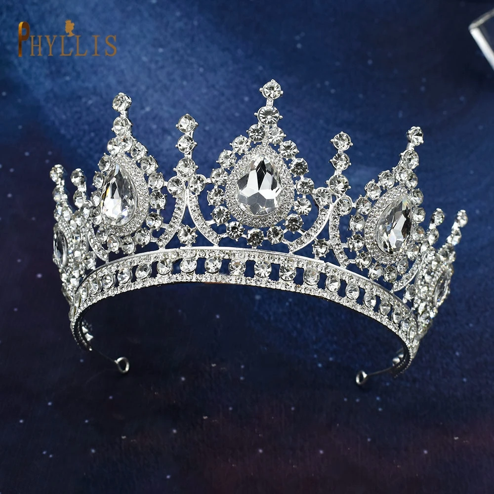

A148 Baroque Wedding Crown for Bride Headband Wedding Tiaras Bridal Headpieces Crystal Birthday Didem Pageant Hair Accessory