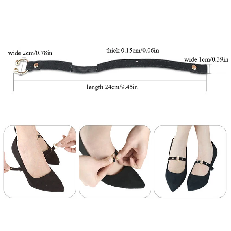 Женские шнурки для обуви Нескользящие без завязывания на высоком каблуке