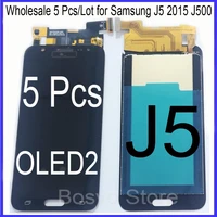 wholesale 5 pcslot for samsung j5 2015 j500 lcd screen display with touch assembly oled2