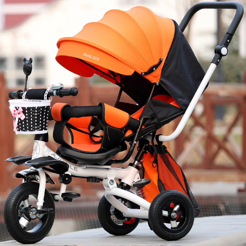 Baby Stroller lie on Child adjust seat tricycle child carriage Folded perambulat three in one for 1 month-6 years baby pushchair enlarge