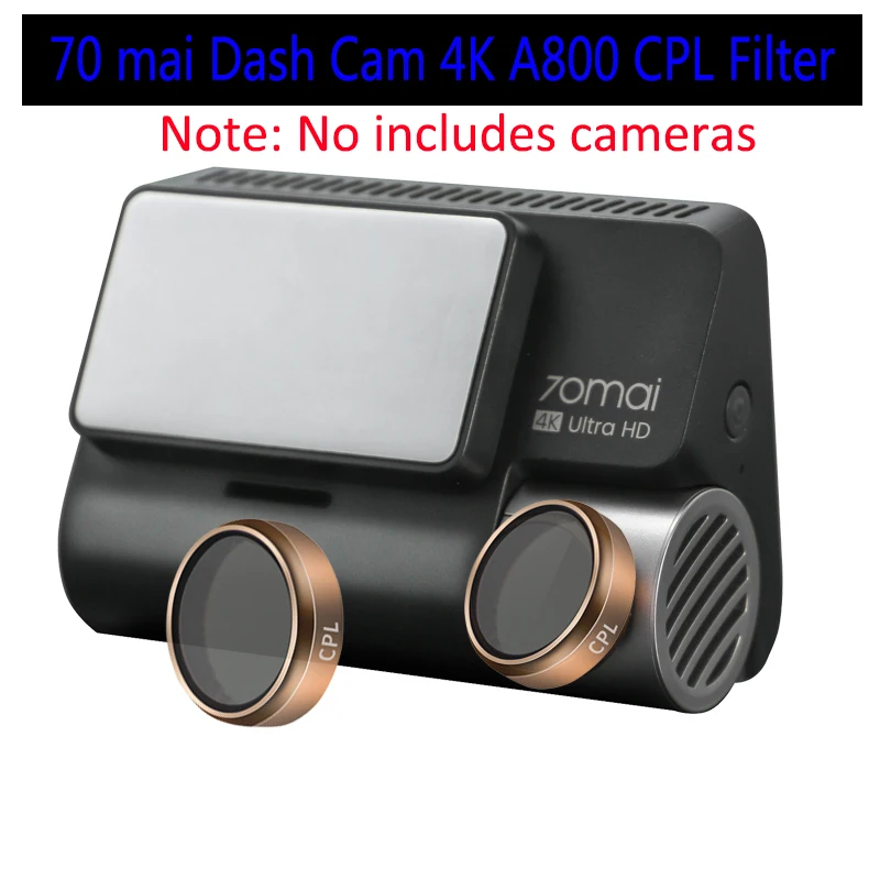Для оригинального 70 mai Dash Cam 4K A800 золота с круговым поляризационным фильтром из алюминиево-магниевого сплава стекло CPL фильтр, на рост от 70 до mai Dash Cam A800S Циркулярный поляризационный фильтр с ультратонкой оправой Стекло - изображение