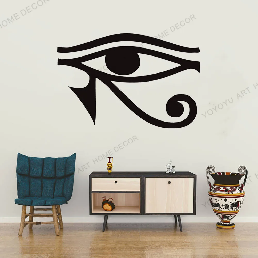 

Self-adhesive Wall Decal Eye Of Horus Ra Egyptian God Protective Amulet Wall Stickers Home Decor Living Room Kids Gift JC112