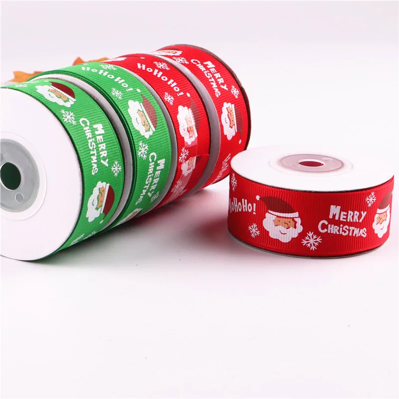 10 ярдов Рождественская лента корсажная бант для волос свадебное Рождественское