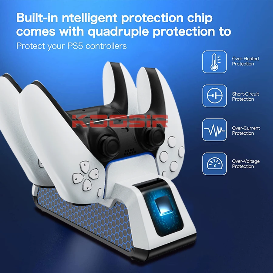 Новинка PS5 Оригинальное Беспроводное зарядное устройство для контроллера