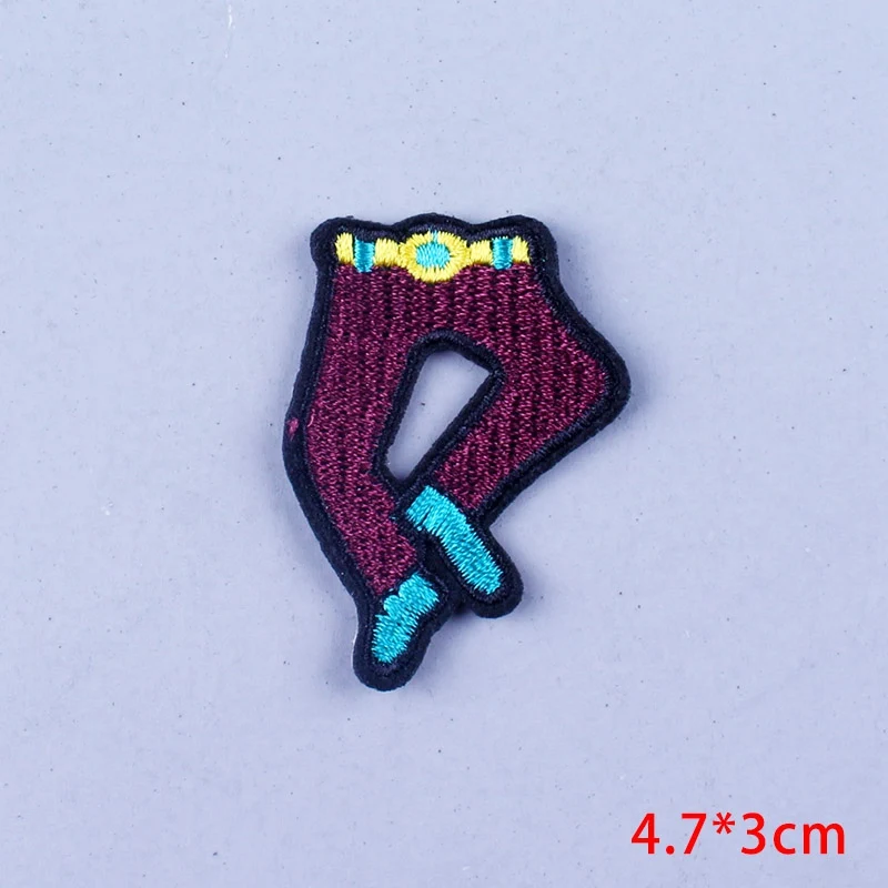 5P-PE4586CT Pulaqi повязка патч на одежду вышивка Ремонт Патчи мультфильм Железный На Патчи для одежды куртка мультфильм маленький клей стикер - Цвет: 5P-PE4586CT