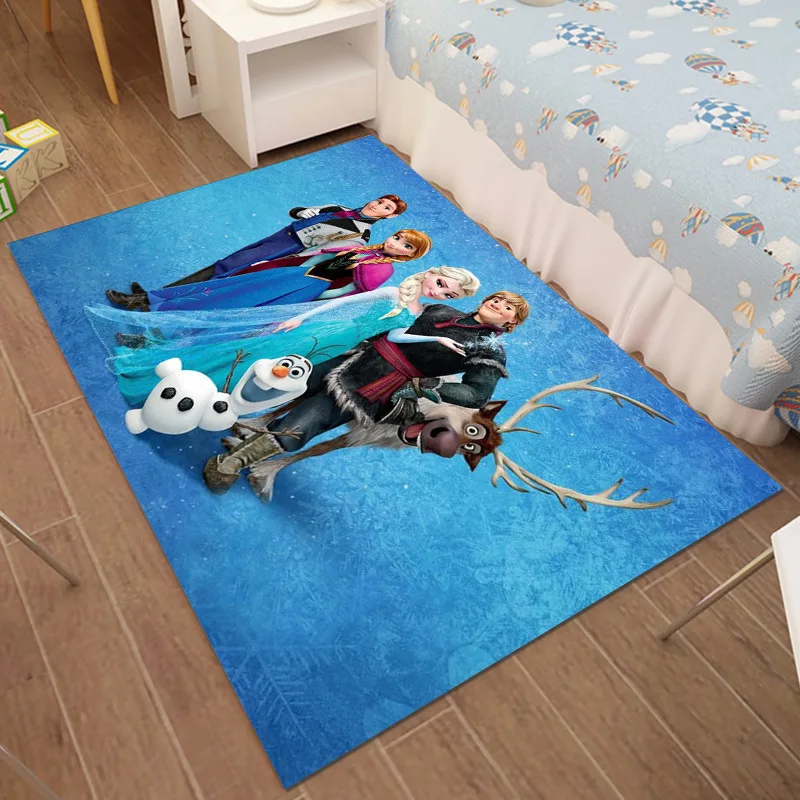 

Frozen Anna Elsa Playmat Door Mat Kids Boys Girls Game Mat Carpet Kids Rug Bedroom Kitchen Carpet Indoor Bathroom Mat Gift