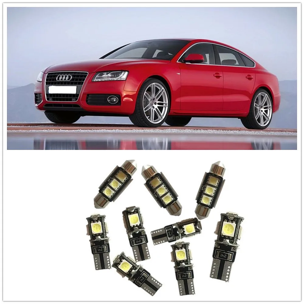 Посылка белсветодиодный светодиодного интерьера для AUDI A4 S4 B6 A6 A1 Q5 Q7 и B7 9 шт. |