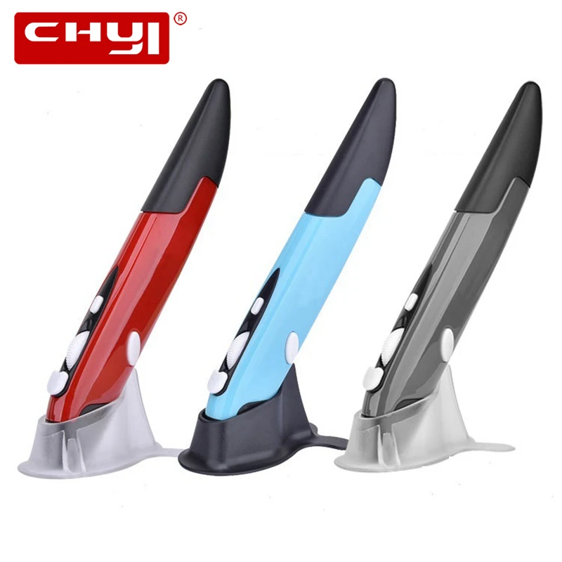 Беспроводной ручка-стиль Мышь 2 4 ГГц Регулируемый рукописного ввода мини-Стилус