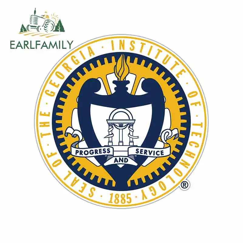 EARLFAMILY 13 см x автомобиля забавных наклеек для Джорджии желтый куртки Графика