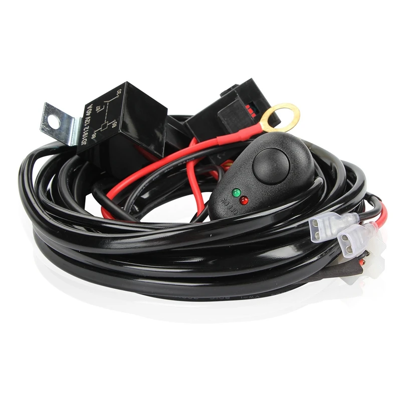 Wiring Harness Kit Fuse Relay Switch 40A 12V for LED Work Driving Light HID Bar | Автомобили и мотоциклы