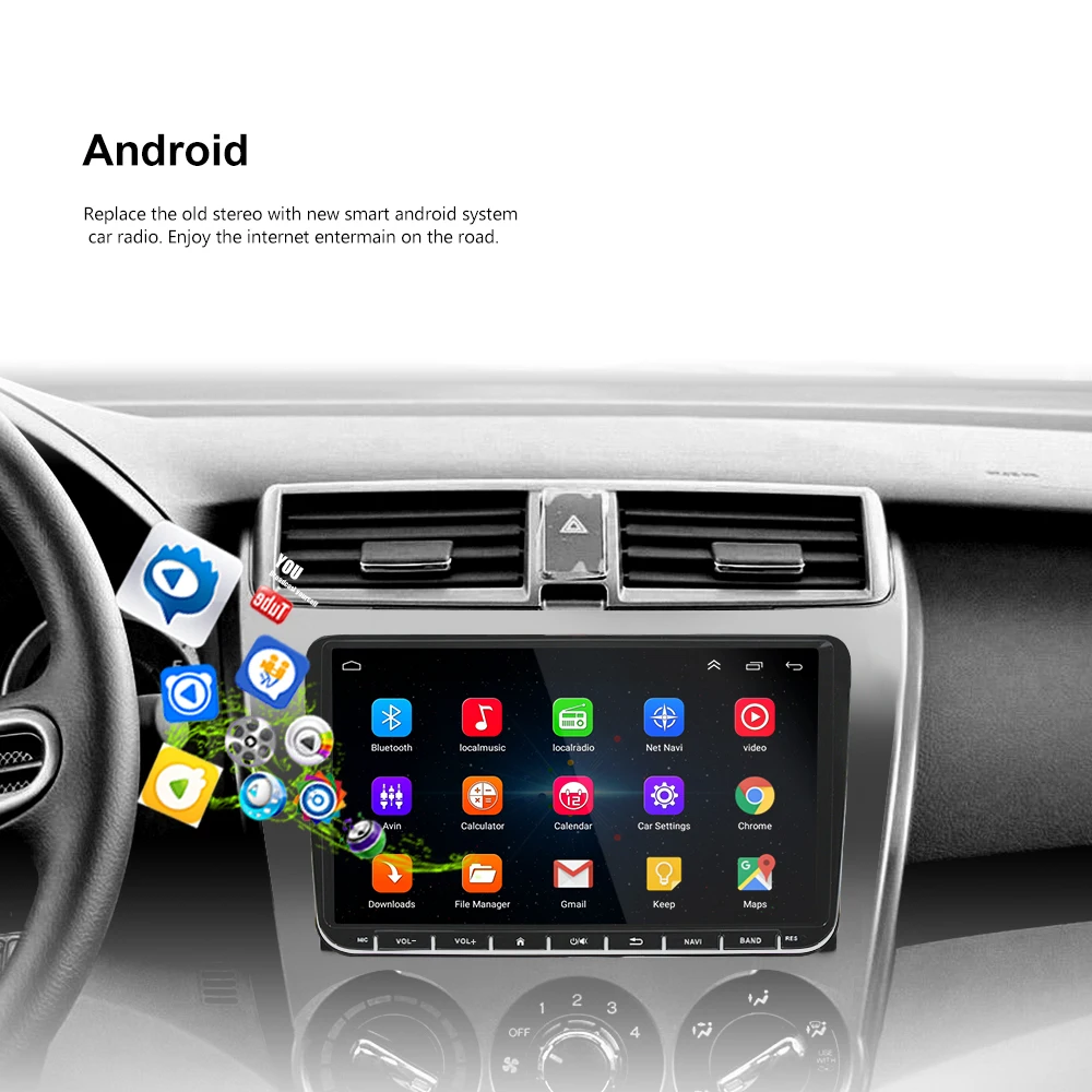 Автомагнитола LeeKooLuu 2 din Android мультимедийный плеер автомобильное радио GPS для VW