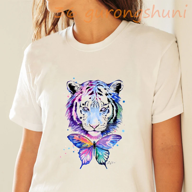 

Tops T-shirt Gothic Lion King Vintage Tshirt Women T Shirt Watercolor Kawaii Cute Cartoon Aesthetic Clothes Womens Clothing