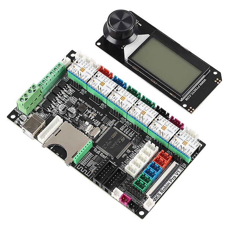 3D Printer Dual Z-Axis MKS Robin Pro Motherboard + 6 Pcs TMC2209 Stepper Motor Driver Mini12864 Screen Set Accessories | Компьютеры и