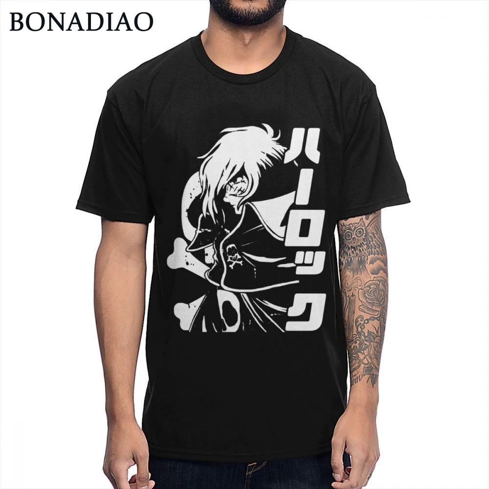 Футболка с изображением космического пирата капитана харлока альбатора аниме