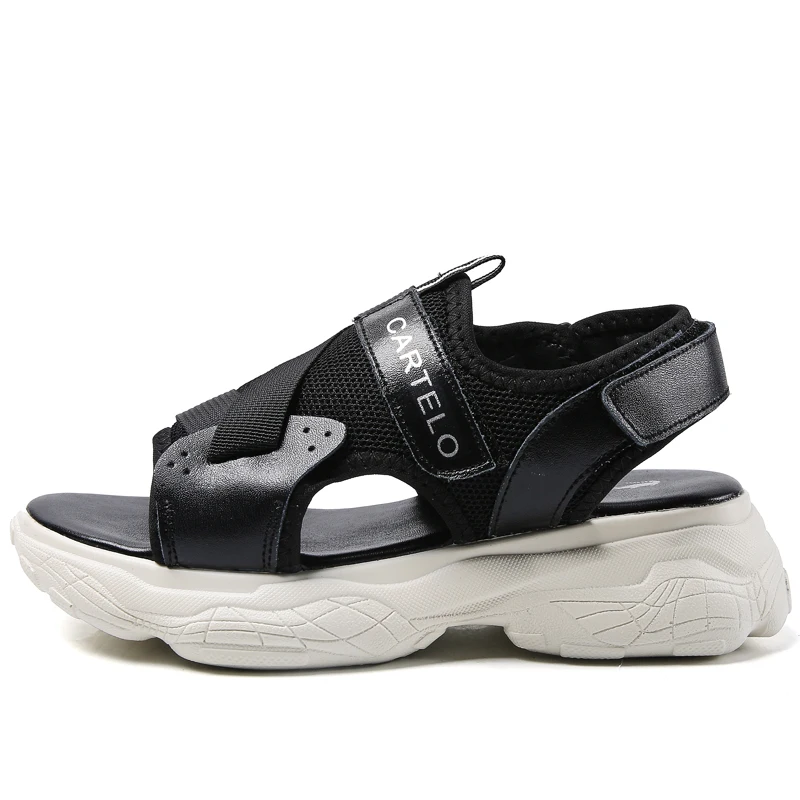 Сандалии CARTELO женские на толстой подошве повседневные пляжные туфли для