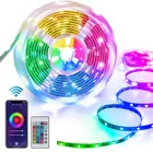 Светодиодная лента, гибкая лампа RGB 5050 с дистанционным управлением по Bluetooth, 3 клавиши управления, USB, 5 в постоянного тока, подсветка телевизора, светильник для вечерние, украшение для спальни