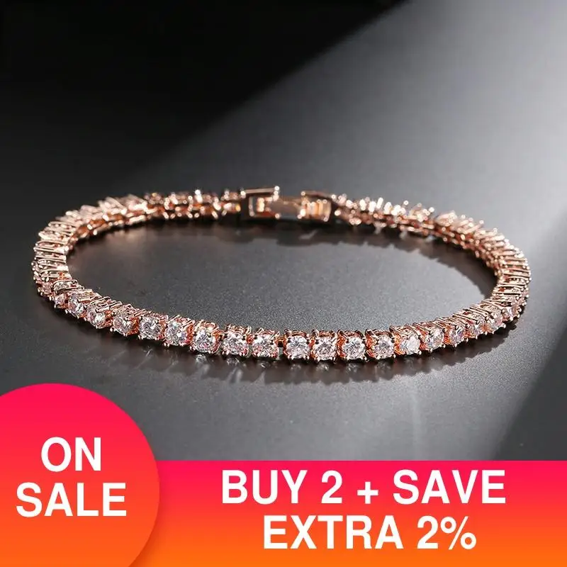 Цвета: золотистый серебристый Цвет 3 мм кубический цирконий 18 см Теннисный