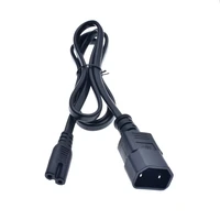 c18 to c7 extension power cordiec 320 c7 female to c18 male power adapter cable for pdu ups2pin c14 to c7 cables 130cm