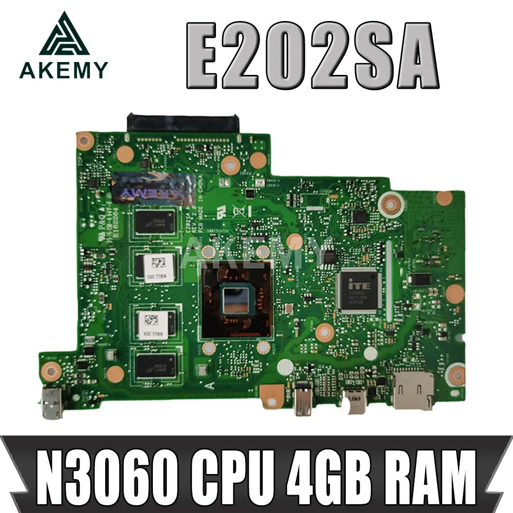 

90NL0050-R00080 Новая материнская плата E202SA для Asus EeeBook E202S E202SA материнская плата ноутбука N3060 CPU 4GB RAM