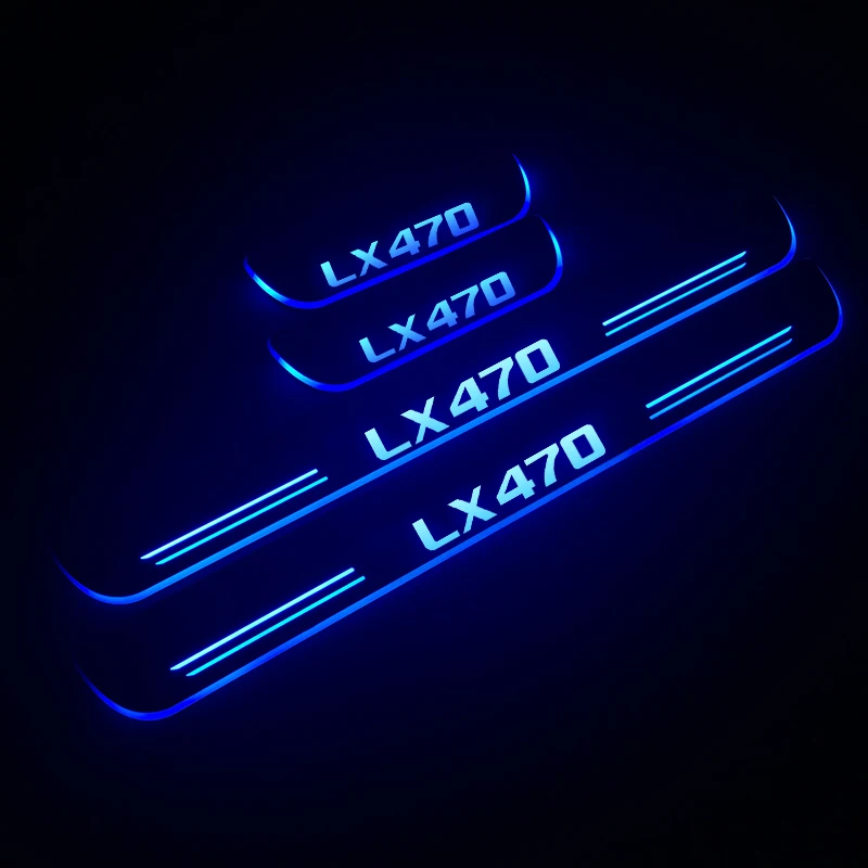AOGENIU светодиодный порог для двери LEXUS LX 470 UZJ100 1998 2007 Накладка на пороги акриловые