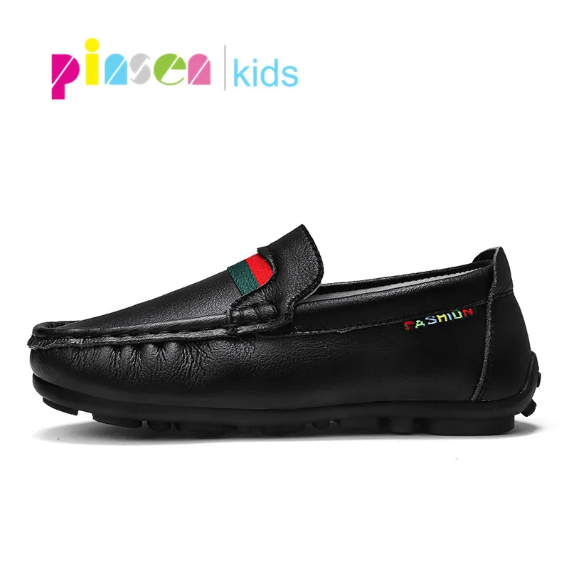 2022 New Autumn Genuine Leather children's Shoes for Boys Mocassins Fashion Kids For Girls Casual Flat Slip On Loafer | Детская