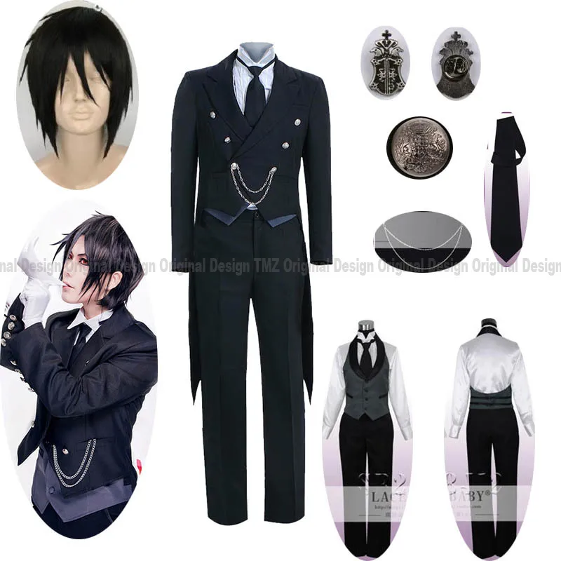 9 шт. сапоги для косплея Темный Дворецкий 2 Демон-дворецкий alois Trancy дворецкий