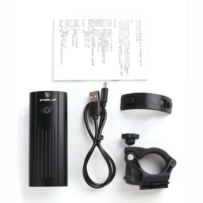 

Aluminum Alloy Bicycle Headlight 3T6 Highlight Cycling Light Rechargeable Flashlight Bicycle Night Riding Safety Light