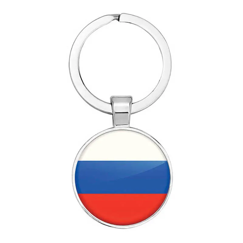 Флаг США Великобритания Россия брелок Испания бижутерия со стеклянными