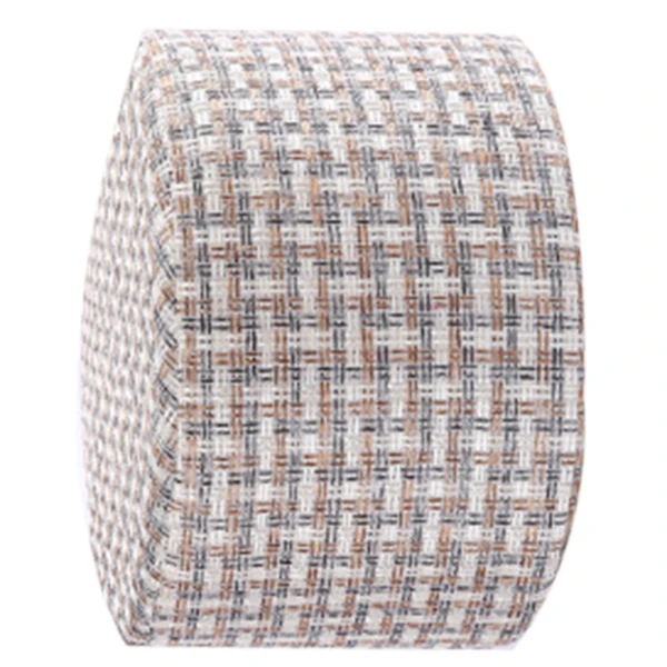 Маленькая деревянная табуретка с чехлом из льна и хлопка обеденные скамейки