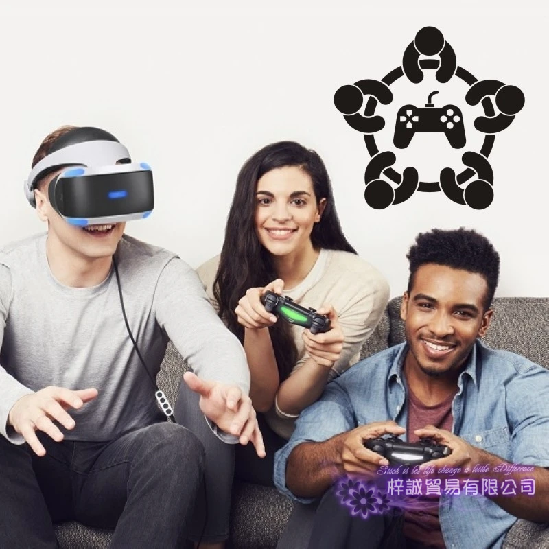 Игровая наклейка на ручку контроллер видеоигр для игры плакаты игровой тематики