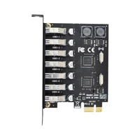 chenyang 5gbps 7 ports pci e to usb 3 0 hub pci express expansion card adapter for motherboard