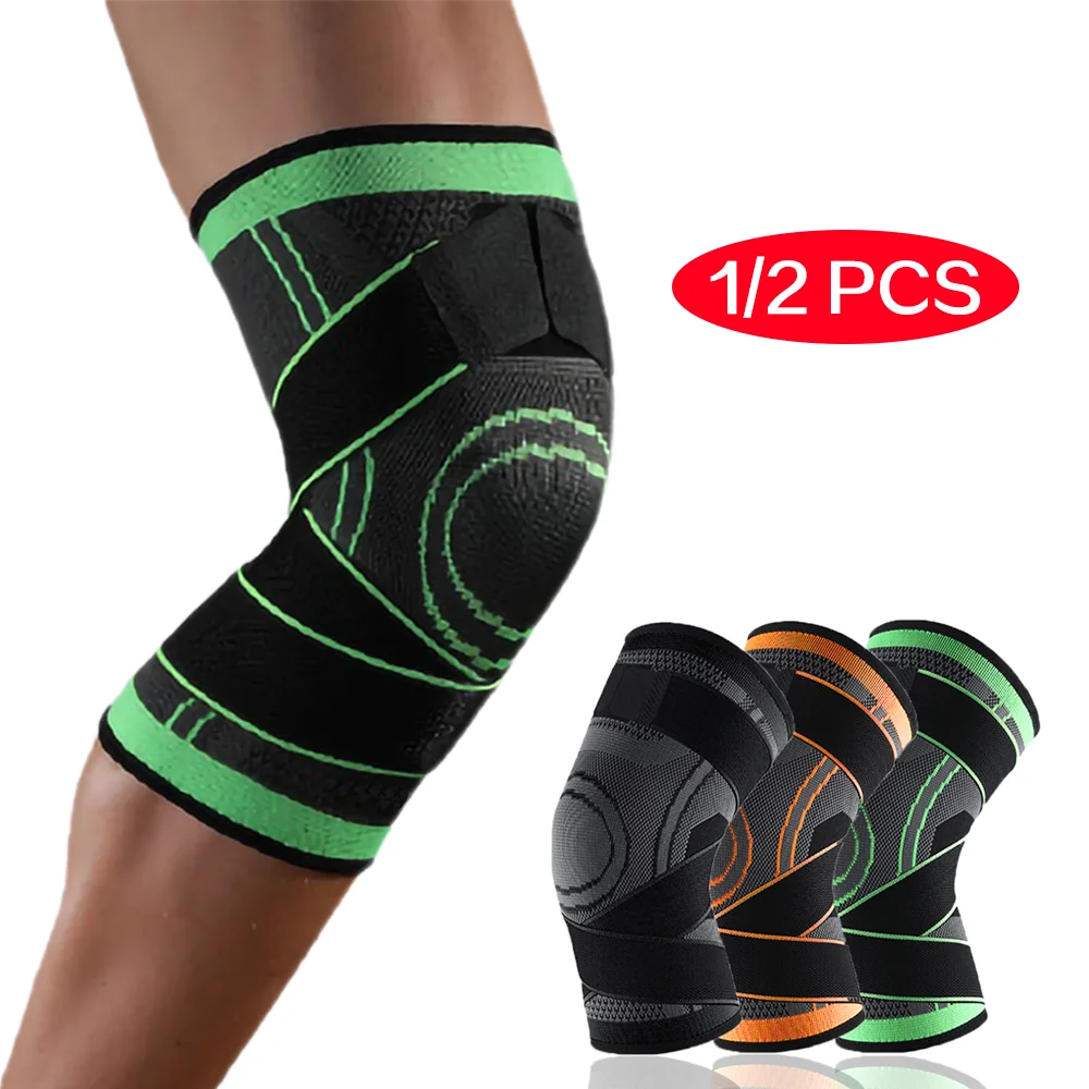 

MINOANS 1/2 PCS Knee Pads Braces Sports Support Kneepad Men Women for Arthritis Joints Protector Fitness Compression Sleeve