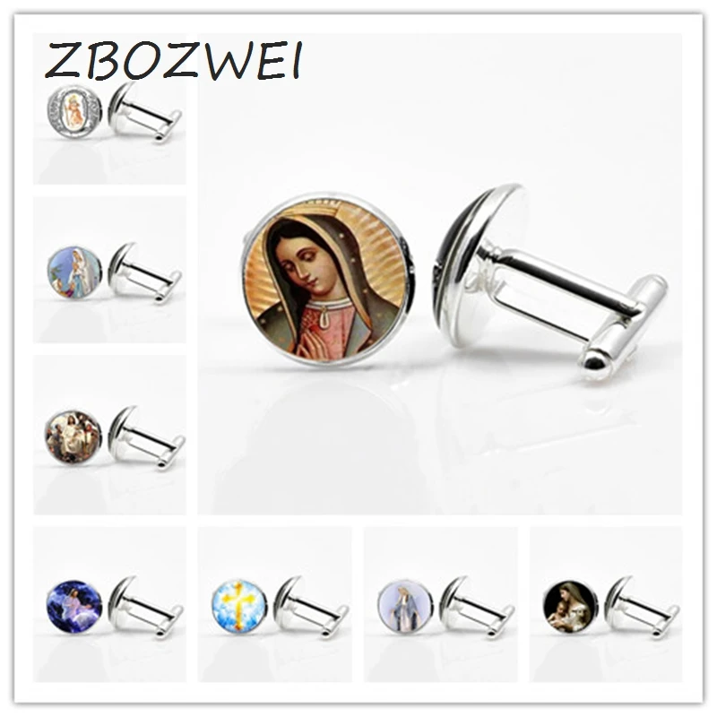 ZBOZWEI благородная дева мария запонки для мамы ребенка подвеска католической