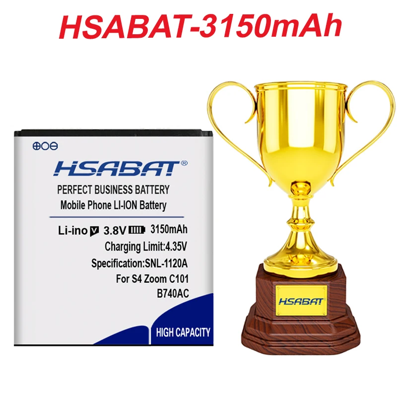 HSABAT аккумулятор для samsung Galaxy S4 зум SM-C1010 C105 NX3000 I939D S4zoom C1010 3150 мА/ч, B740AC B740AE