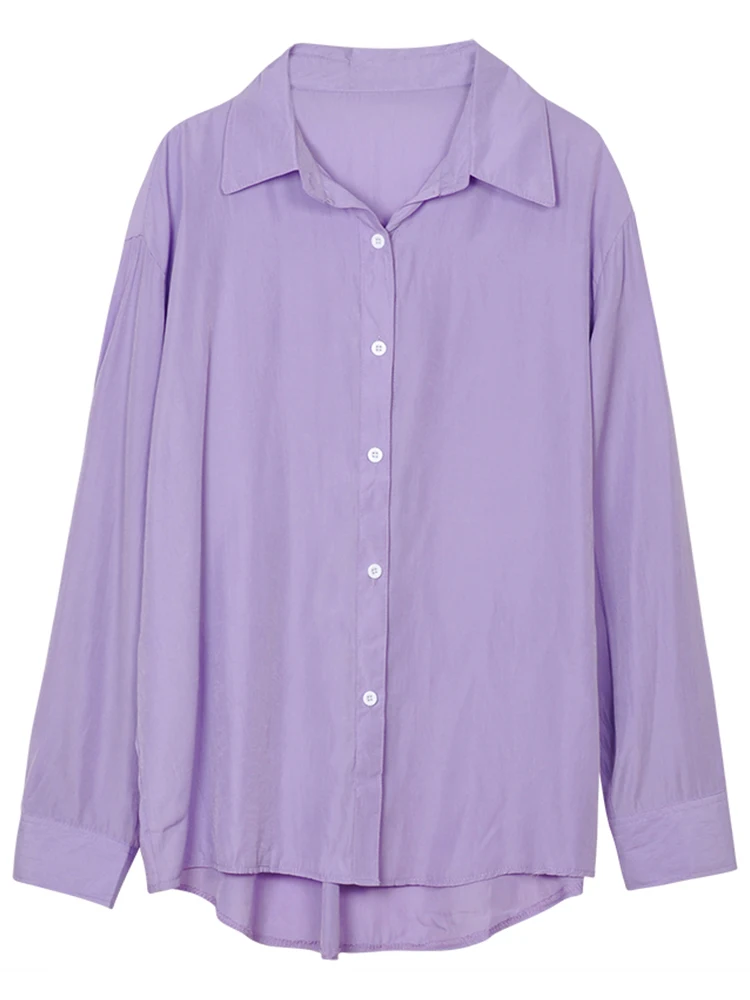 

Samuzi self made long sleeve loose sunscreen shirt design in summer