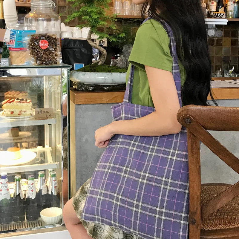 Youda модная женская сумка в клетку большая вместительность Студенческая простая