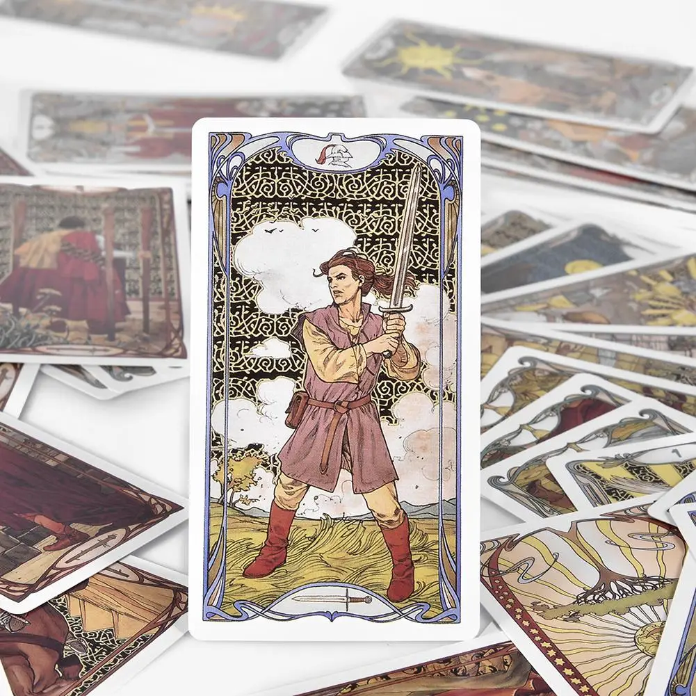 Новые золотые карты Таро в стиле арт нового английский PDF руководство по каталогу