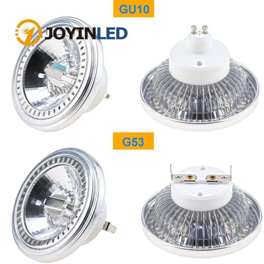 

High Quality Round AR111 15W LED COB Downlight Dimmable G53 GU10 Base Lamp Spot Light DC12V AC110-240V AR111 LED Bulb Lights