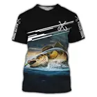 Мужская и Женская Повседневная Стиль Рыбалка Футболка 3D рыбы цифровая печать футболка с короткими рукавами, футболки с круглым вырезом для s-6xl 2020