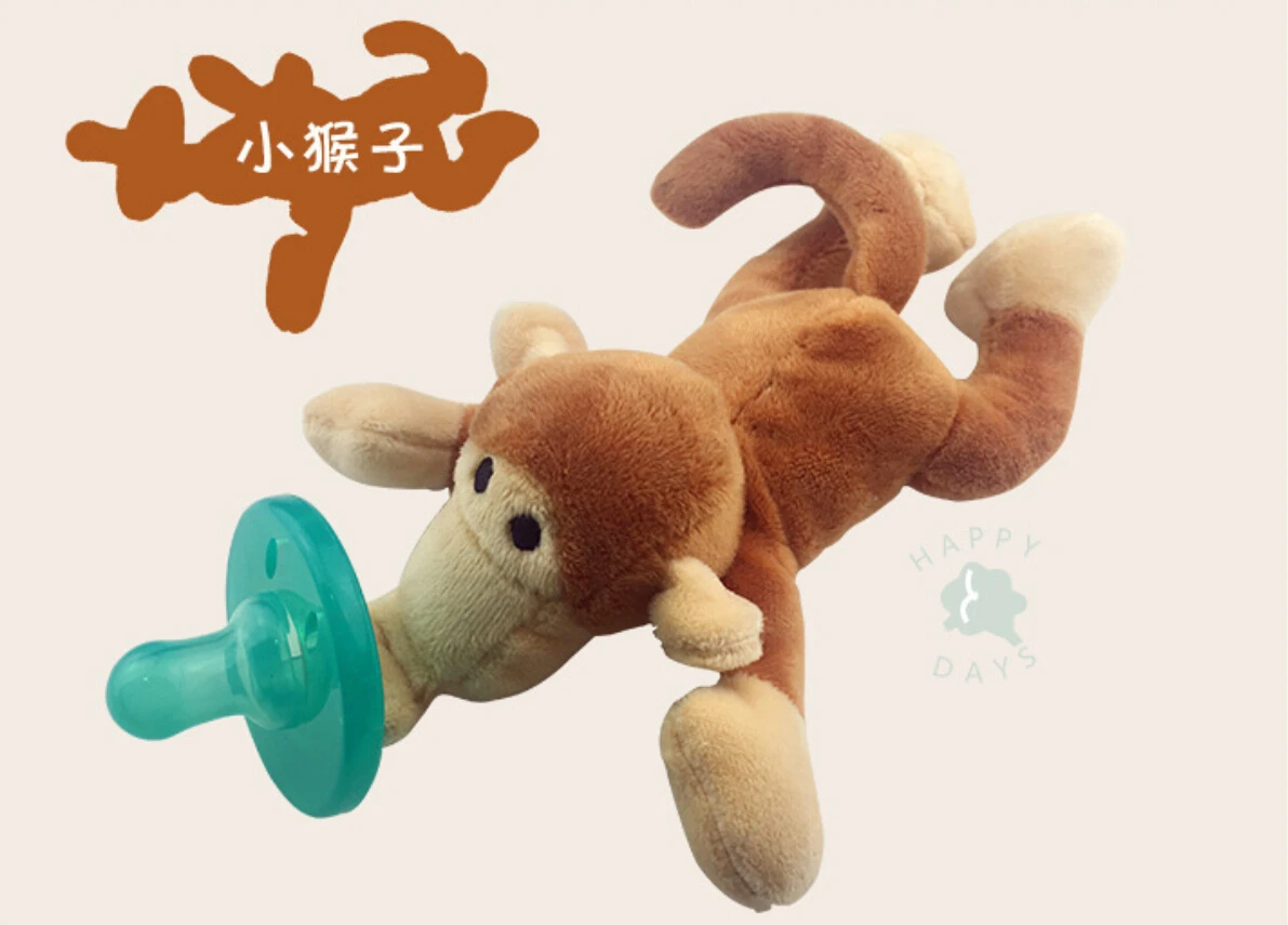 Pudcoco 1 шт. мультфильм младенец мальчик девочка Силиконовые пустышки-игрушки милые плюшевые животные детские соски для кормления - Цвет: 5
