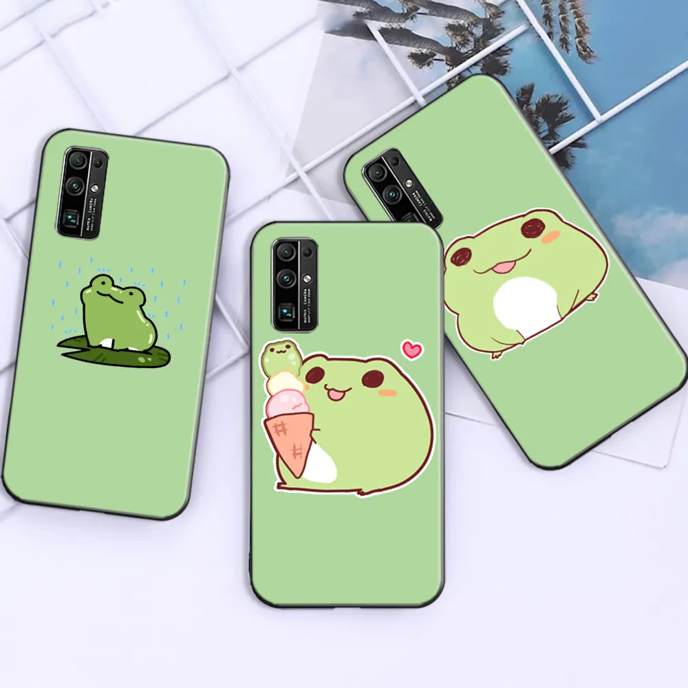 

Frog Animal Phone Case For Huawei Honor 9X 10 10X 30 20 9 Pro Lite Soft TPU Cases Funda Cute Cartoon Smartcase Back Cover