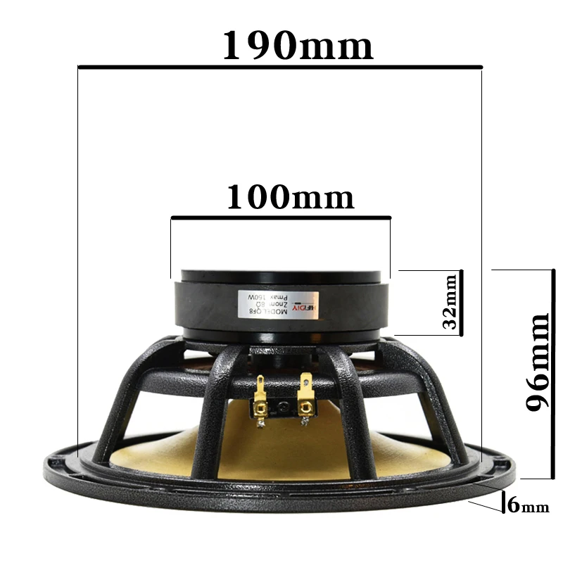 Hi Fi аудио колонки HIFIDIY 8 дюйма дюймов 223 мм полночастотный динамик Ом 160 Вт с
